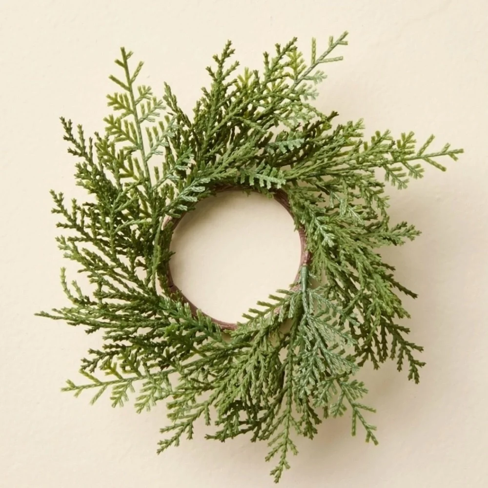 Hearth & Hand Green Holiday Wreath Napkin Rings Set Of 4 Christmas Target 2025